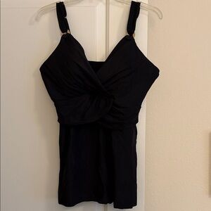 Miraclesuit Black plunge tankini